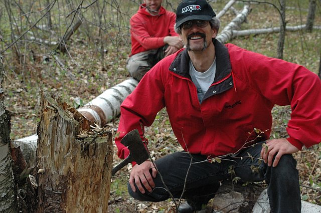 Al's backwards hatchet stick