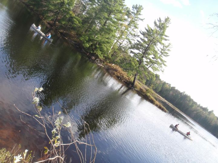 Angled view of tug of war