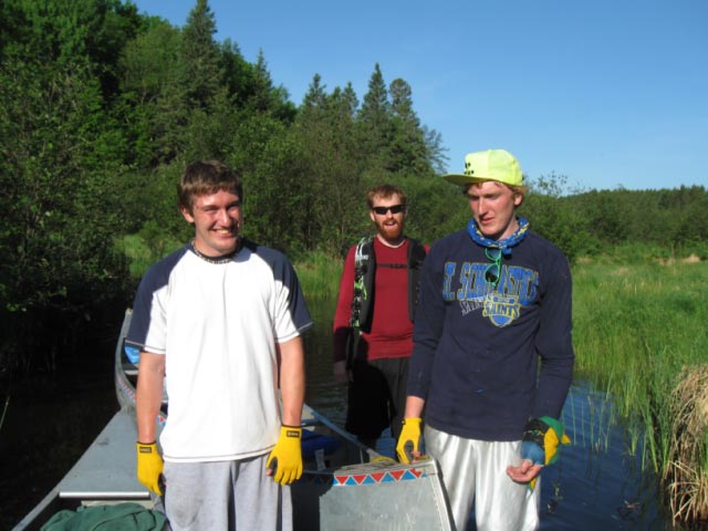 George entering culvert