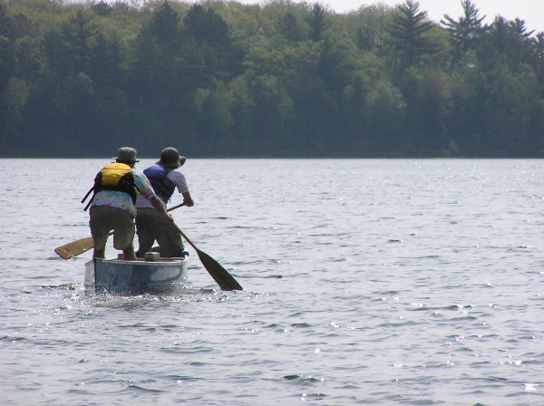 Crossing Pallette Lake Standing